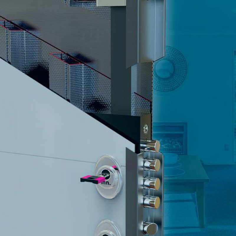 Puerta de acero para oficina